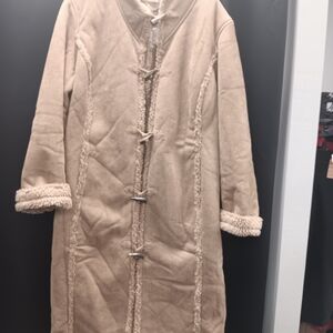 L.L. Bean Women's Beige Teddy Jacket